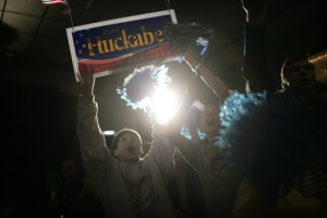 The Dude at the Huckabee Iowa Victory Party 